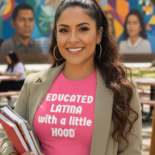 Educated Latina with a Little Hood Boss Jefa Shirt