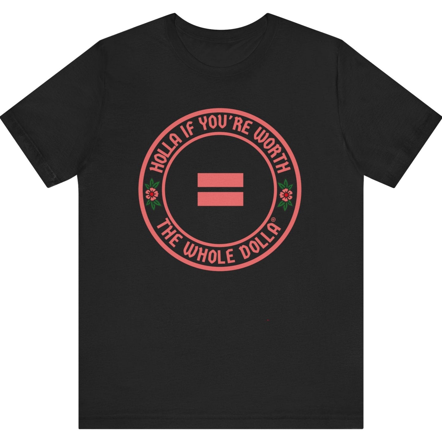 Equal pay activism t-shirt designed for women and Latinas
