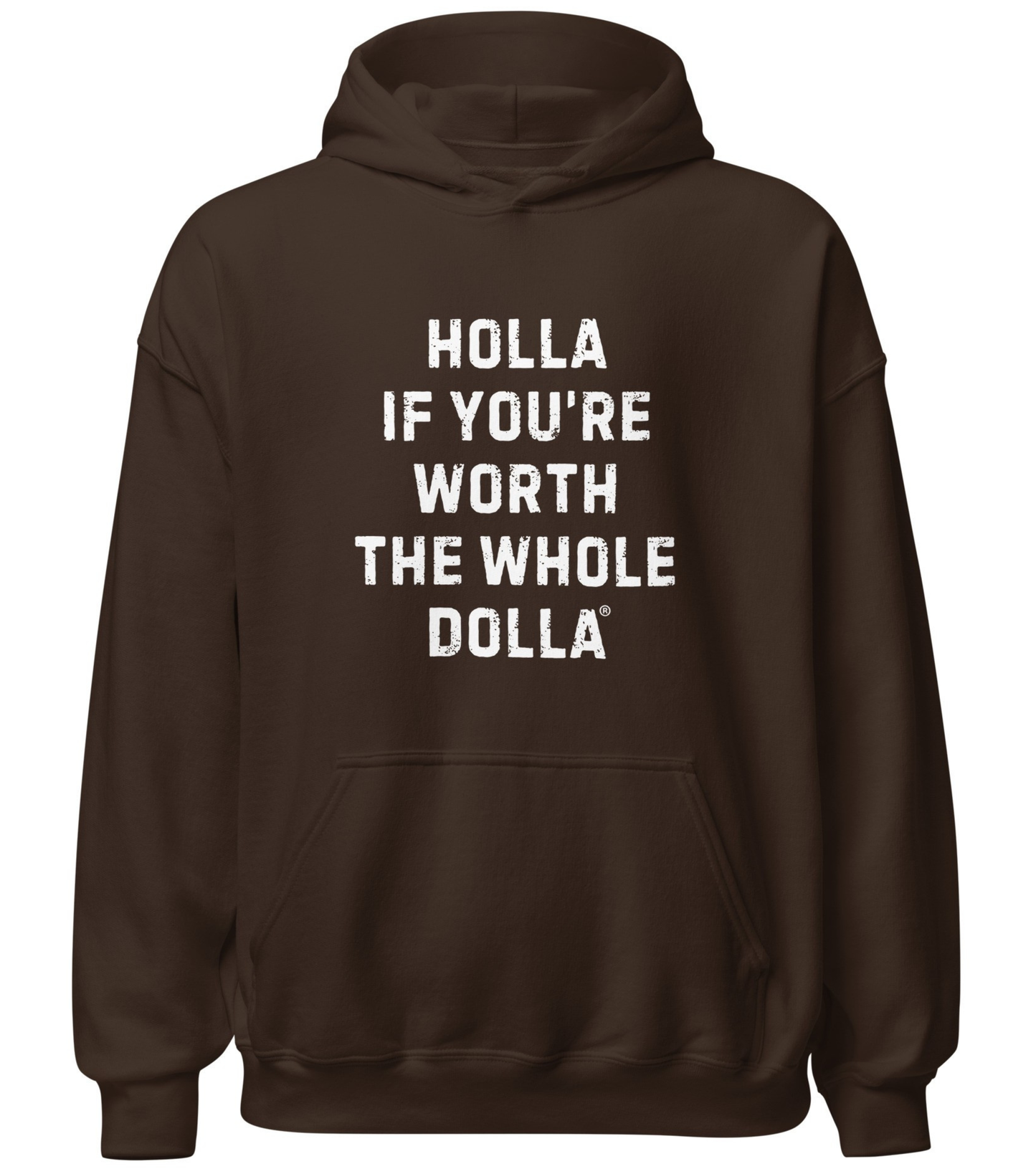 Holla If You're Worth the Whole Dolla Latina Equal Pay Awareness Hoodie