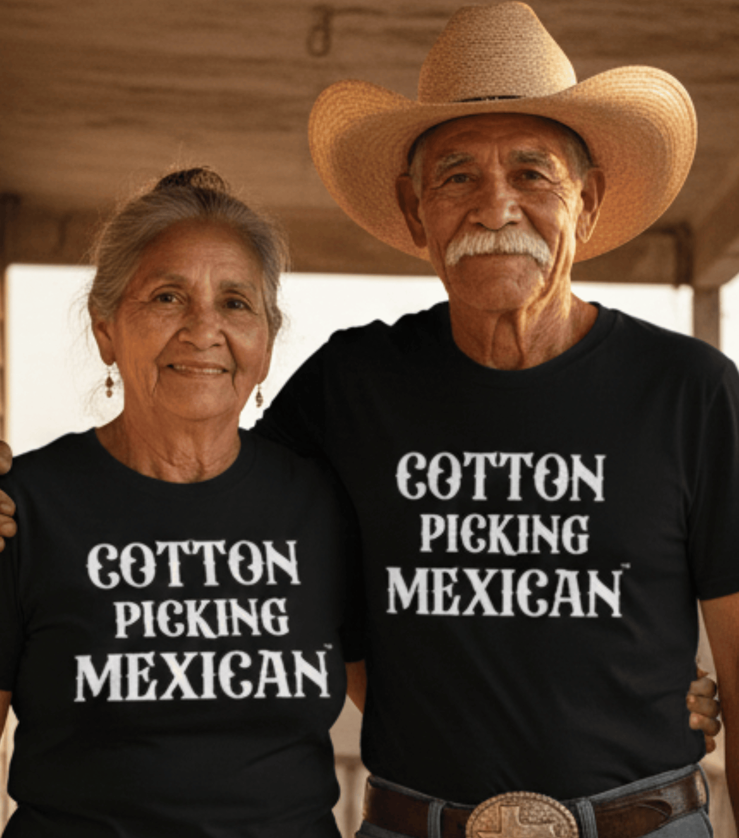 Cotton Picking Mexican t-shirts, hoodies, and caps honoring Latino and Latina families, celebrating heritage, sacrifice, and legacy