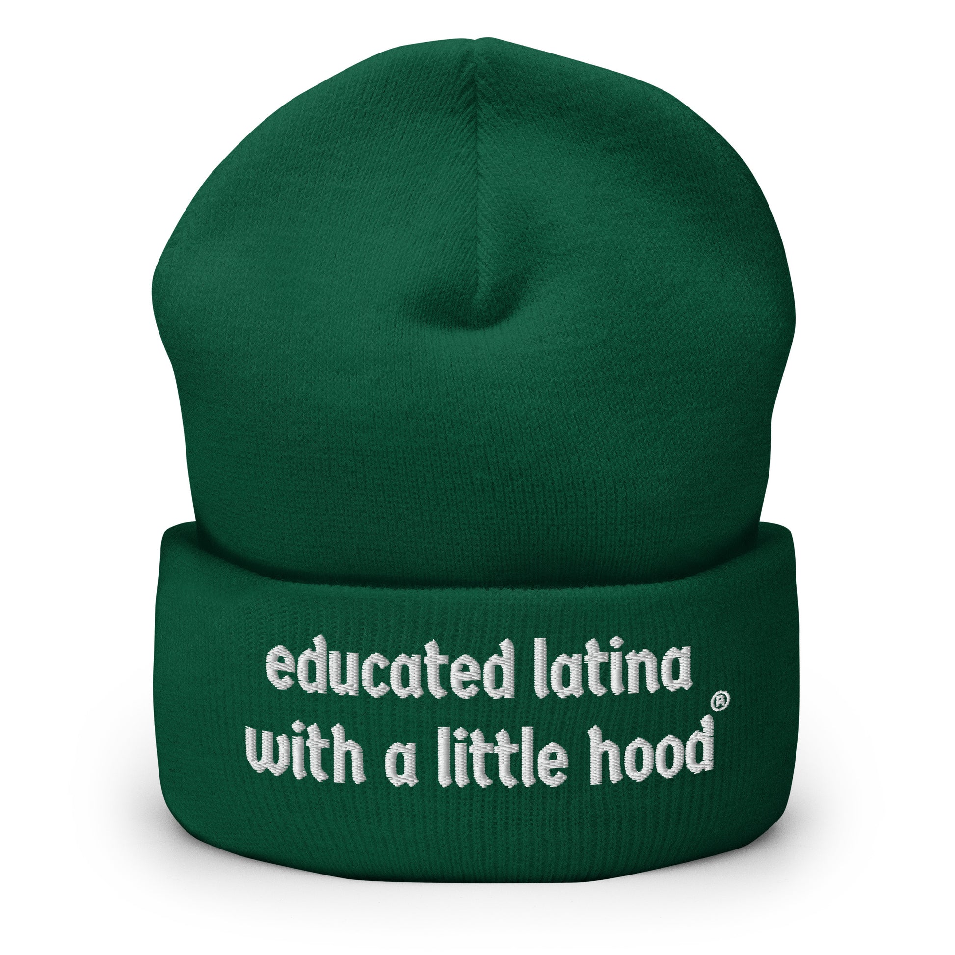 Educated Latina with a Little Hood Barrio Humor Beanie