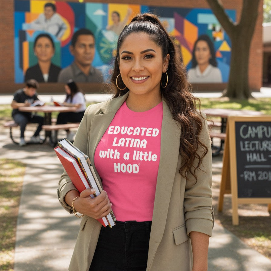 Educated Latina with a Little Hood Boss Jefa Shirt