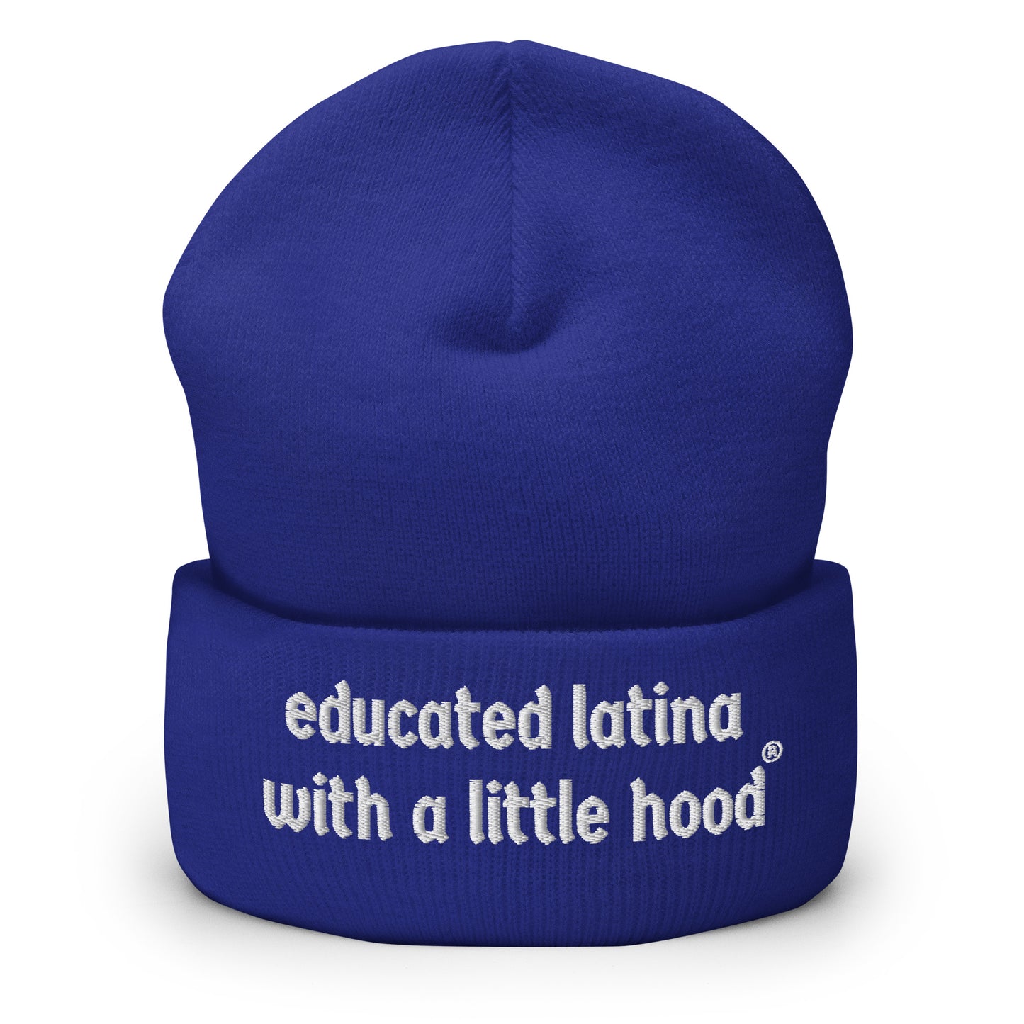 Educated Latina with a Little Hood Barrio Beanie