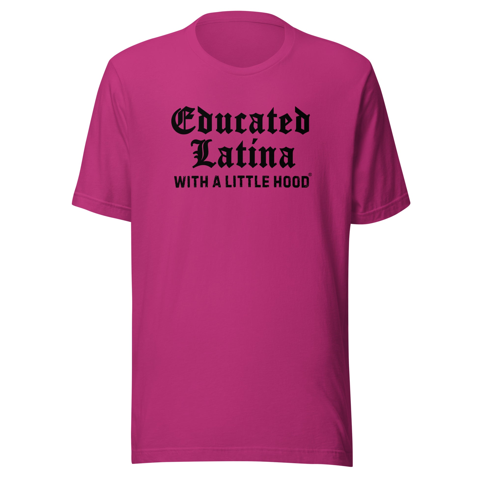 Old English Barrio Shirt for Educated Latina with a Little Hood 