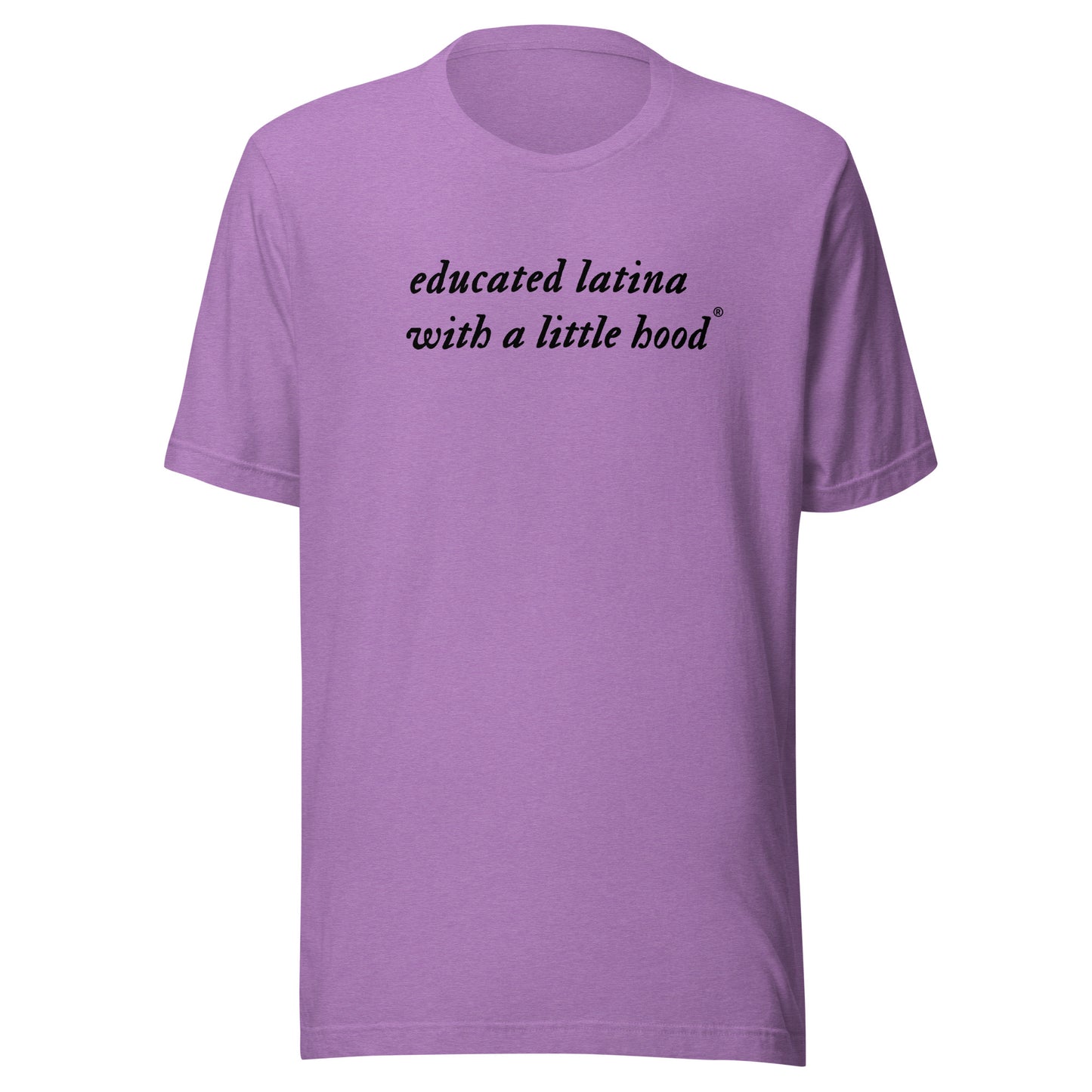 Empowering Educated Latina t-shirt showing pride and roots