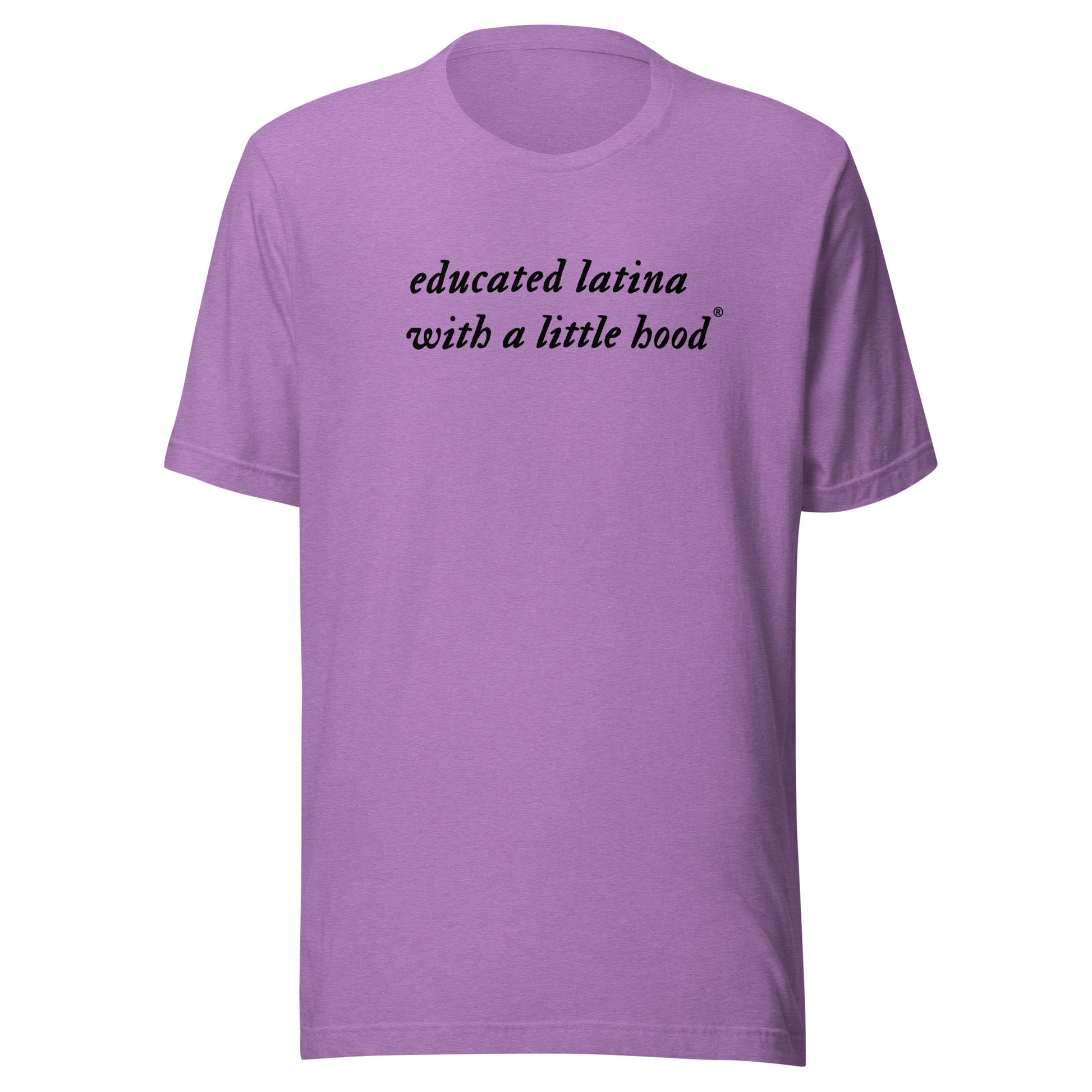Empowering Educated Latina t-shirt showing pride and roots