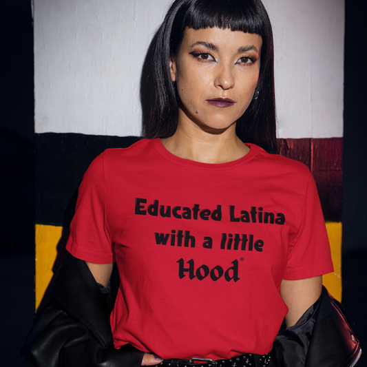 Latina power t-shirt celebrating resilience and education