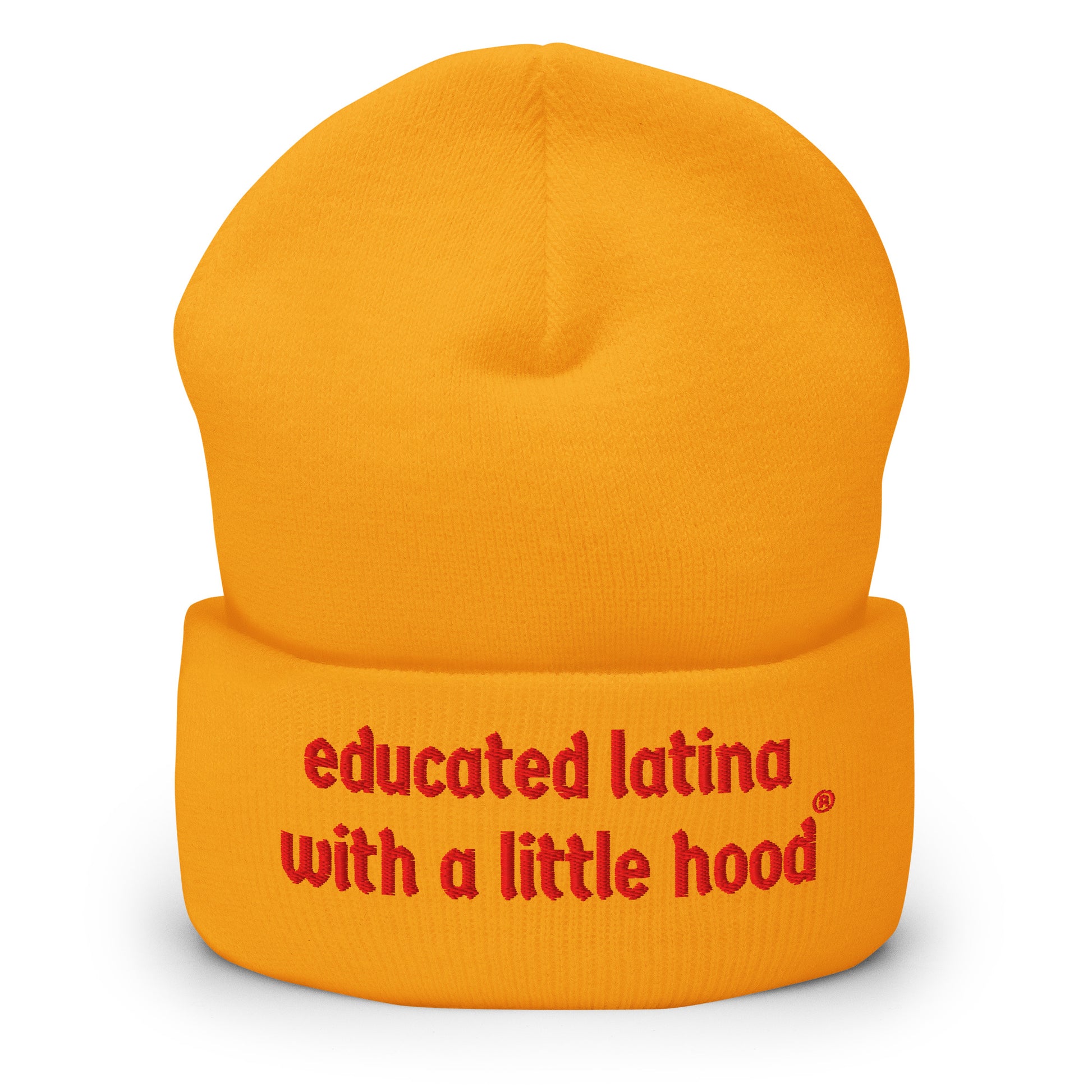Empowerment Humor Beanie from Educated Latina with a Little Hood