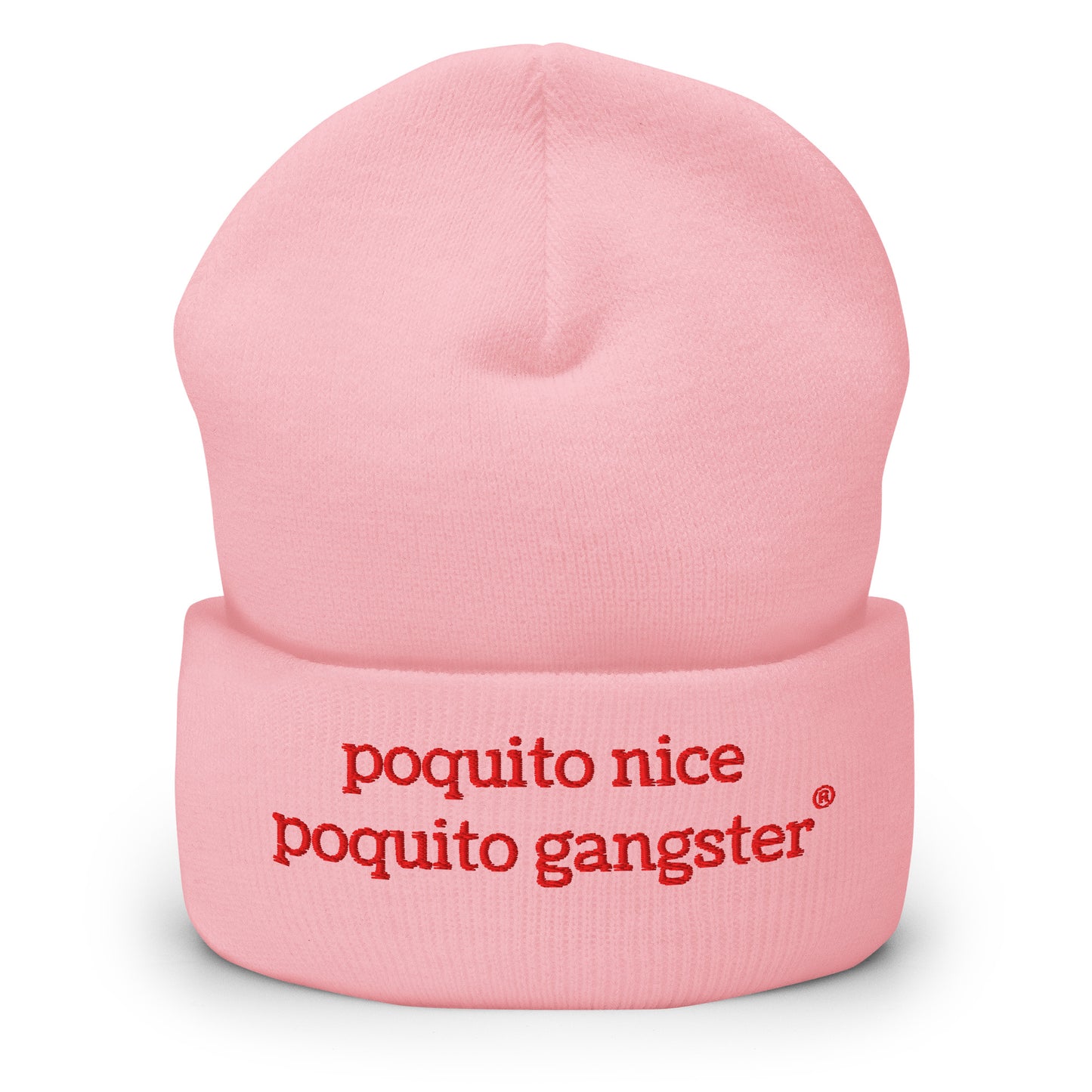 Poquito Nice Poquito Gangster Funny Beanie for Latina Baddies