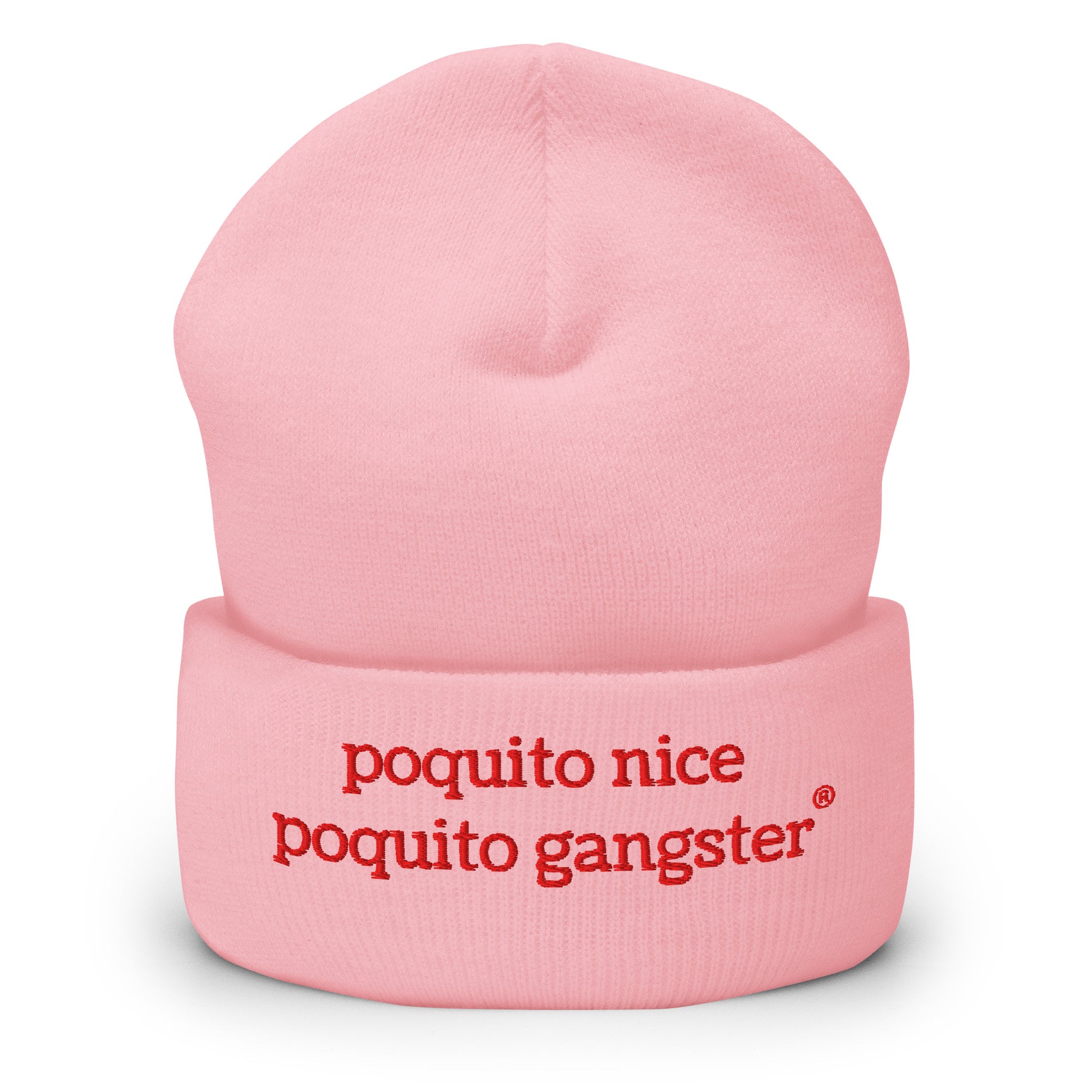 Poquito Nice Poquito Gangster Funny Beanie for Latina Baddies