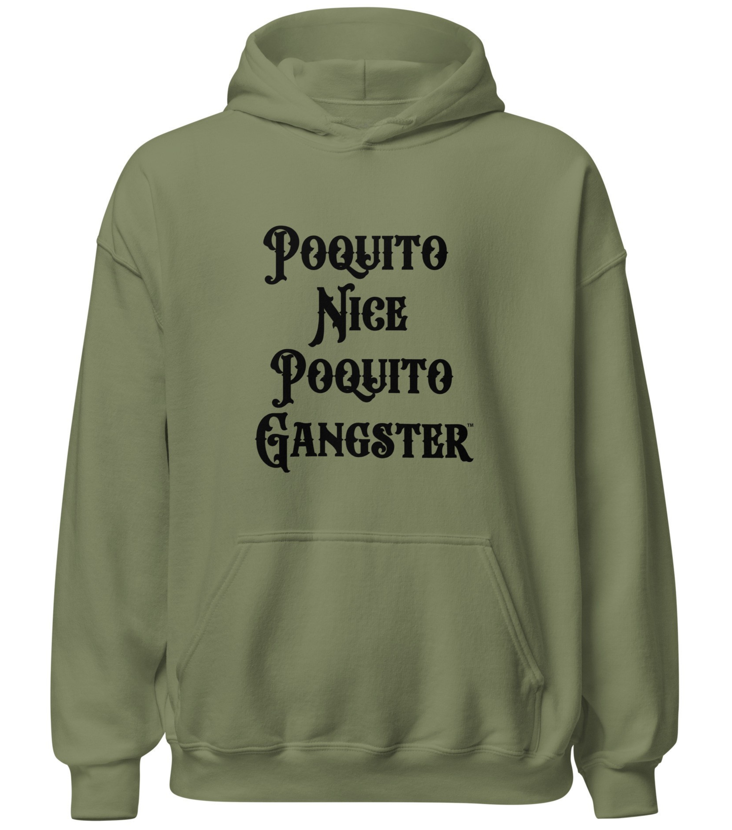 Funny OG Poquito Nice Poquito Gangster Latino Humor Hoodie