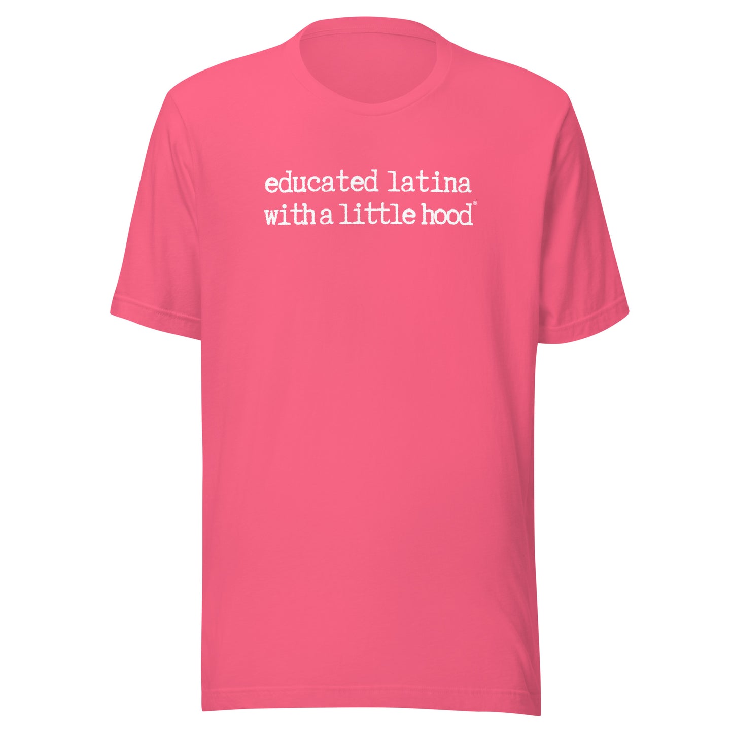Funny Educated Latina with a Little Hood Jefa Mom Shirt