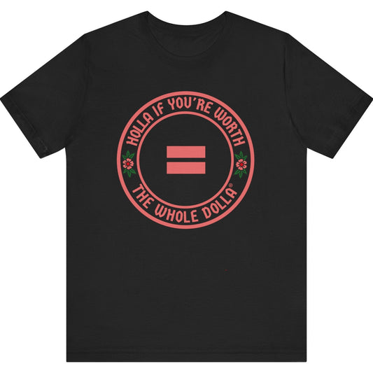Equal pay activism t-shirt designed for women and Latinas