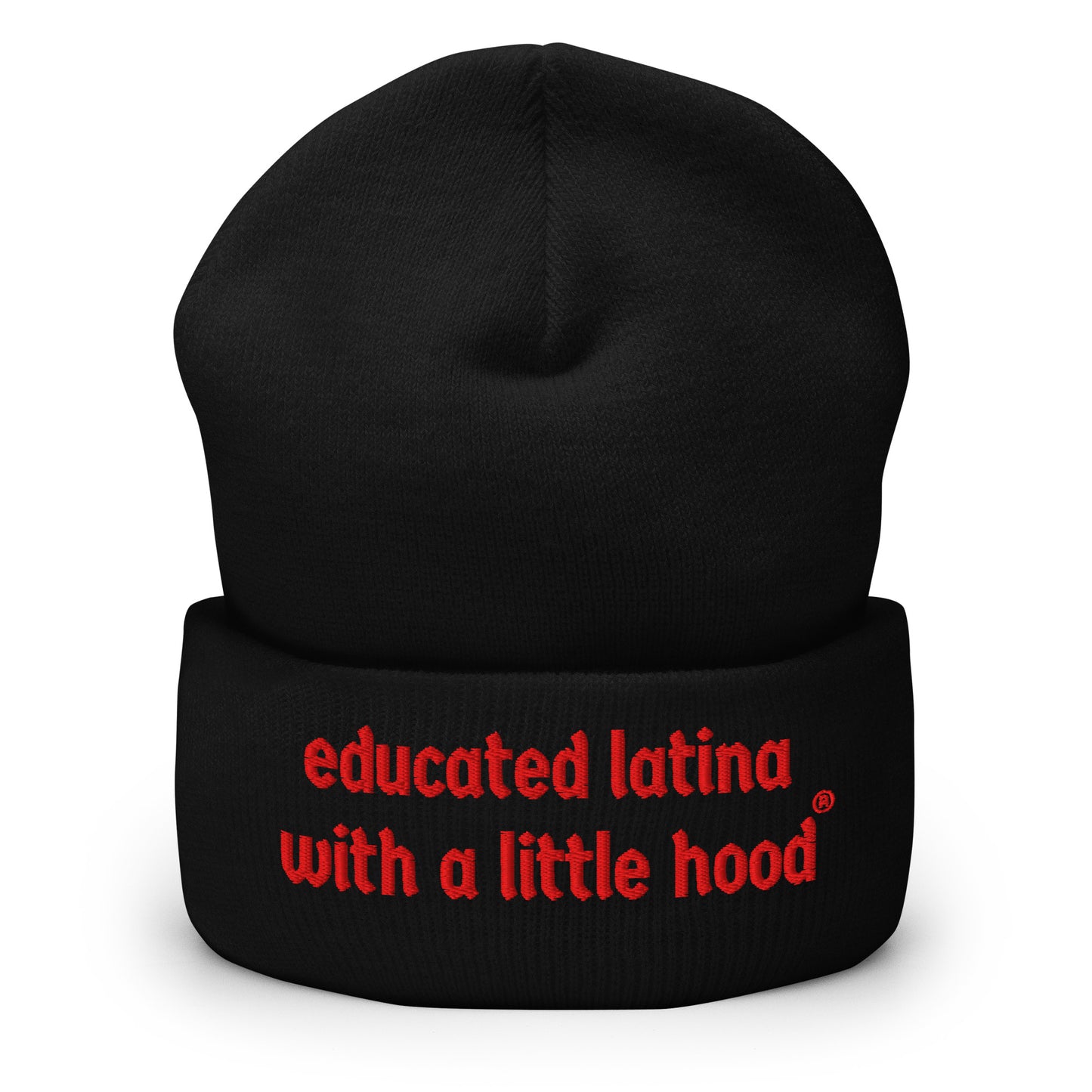 Hood Humor Beanie from Educated Latina with a Little Hood
