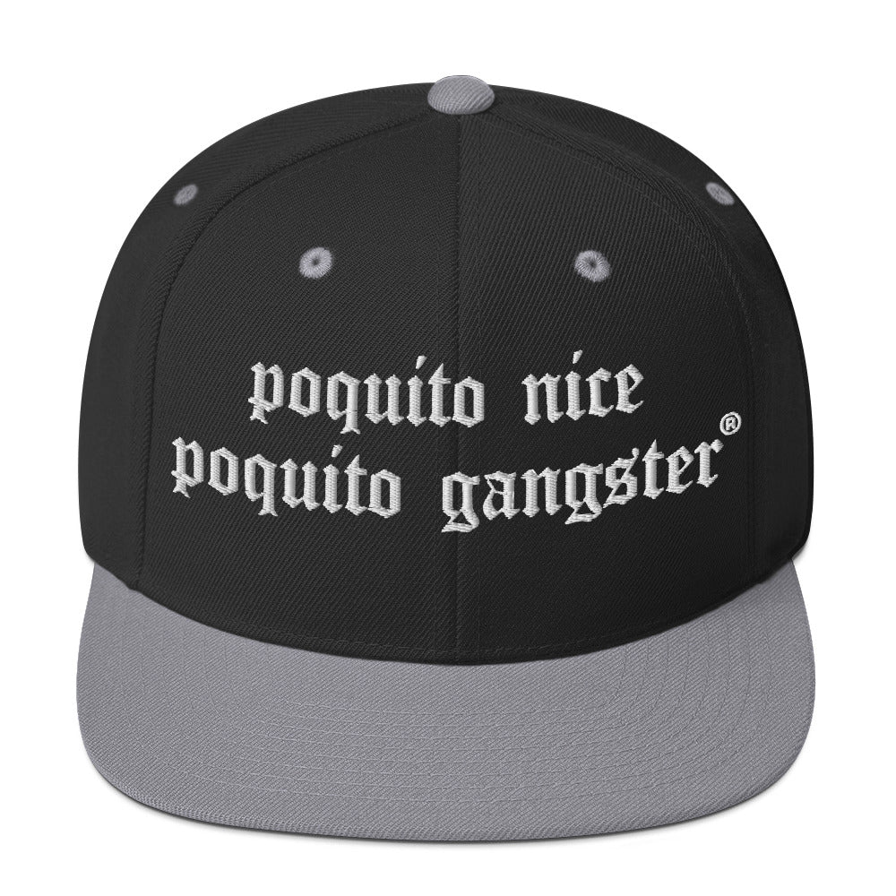 Latina owned OG snapback hat streetwear from Poquito Nice Poquito Gangster 