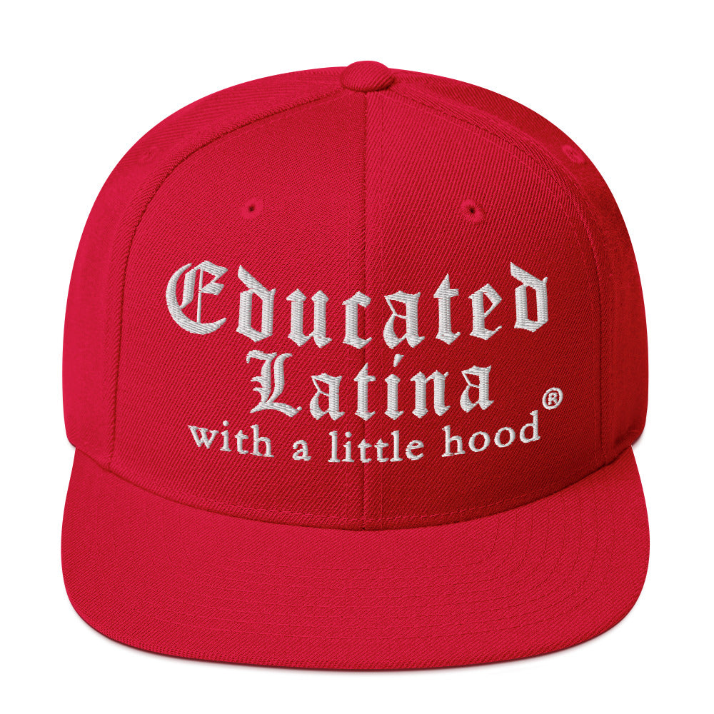 Educated Latina with a Little Hood Snapback Hat for OG Jefa