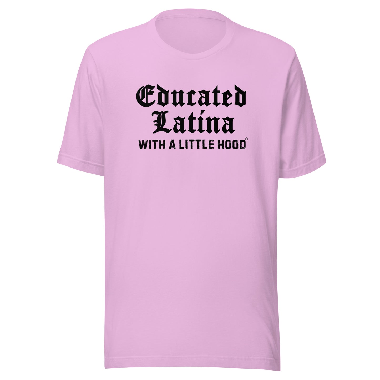 Old English Chola Shirt for Educated Latina with a Little Hood 