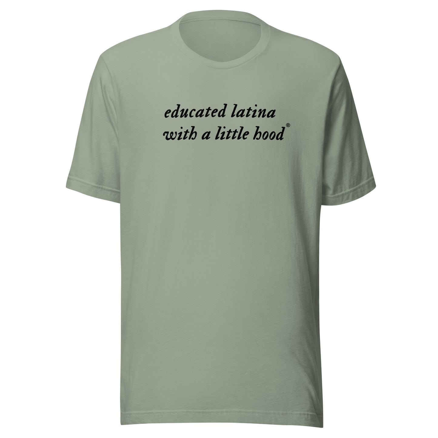 Educated Latina t-shirt for bold, smart, and ambitious women