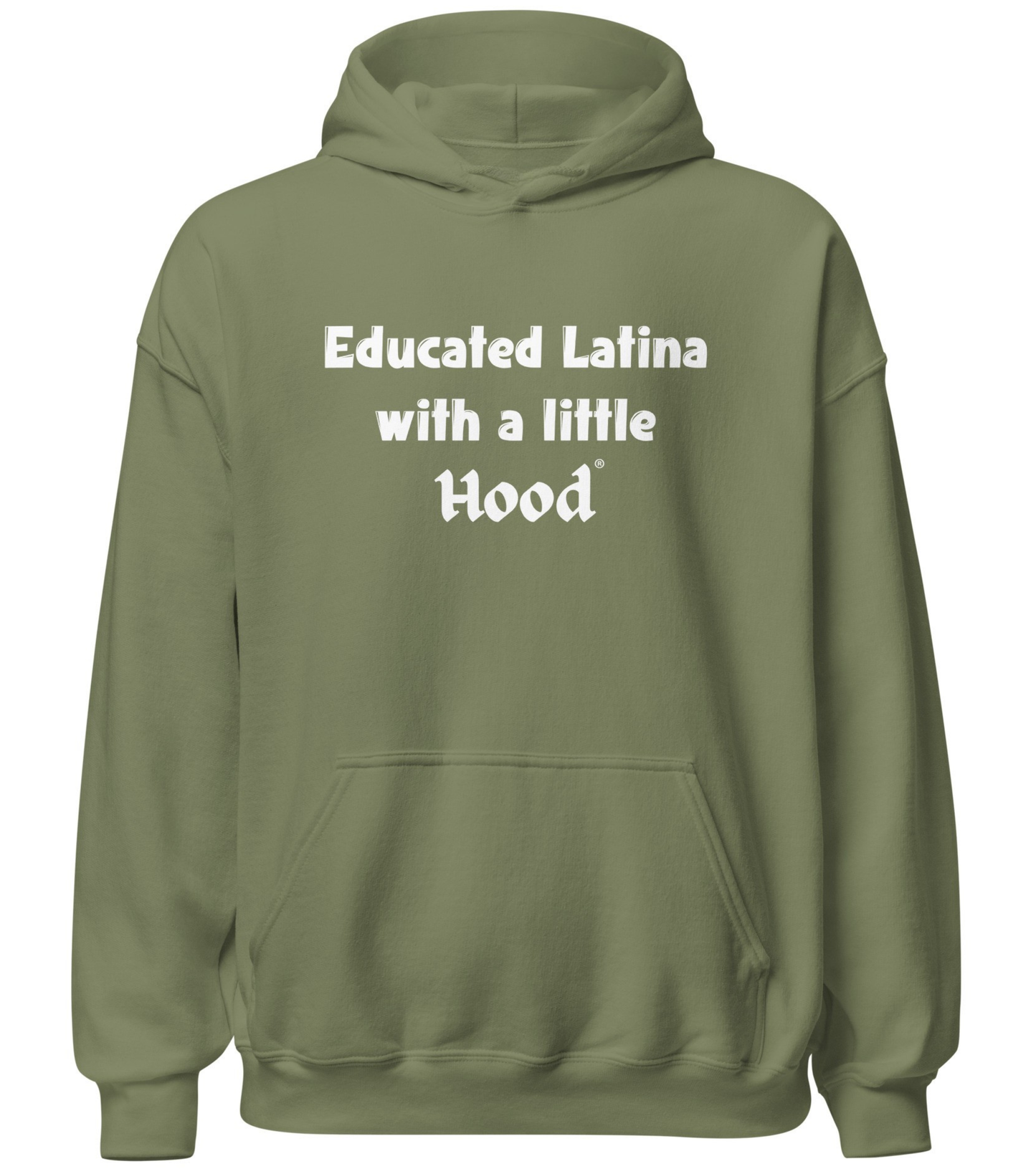 Educated Latina with a Little Hood hoodie empowerment fashion