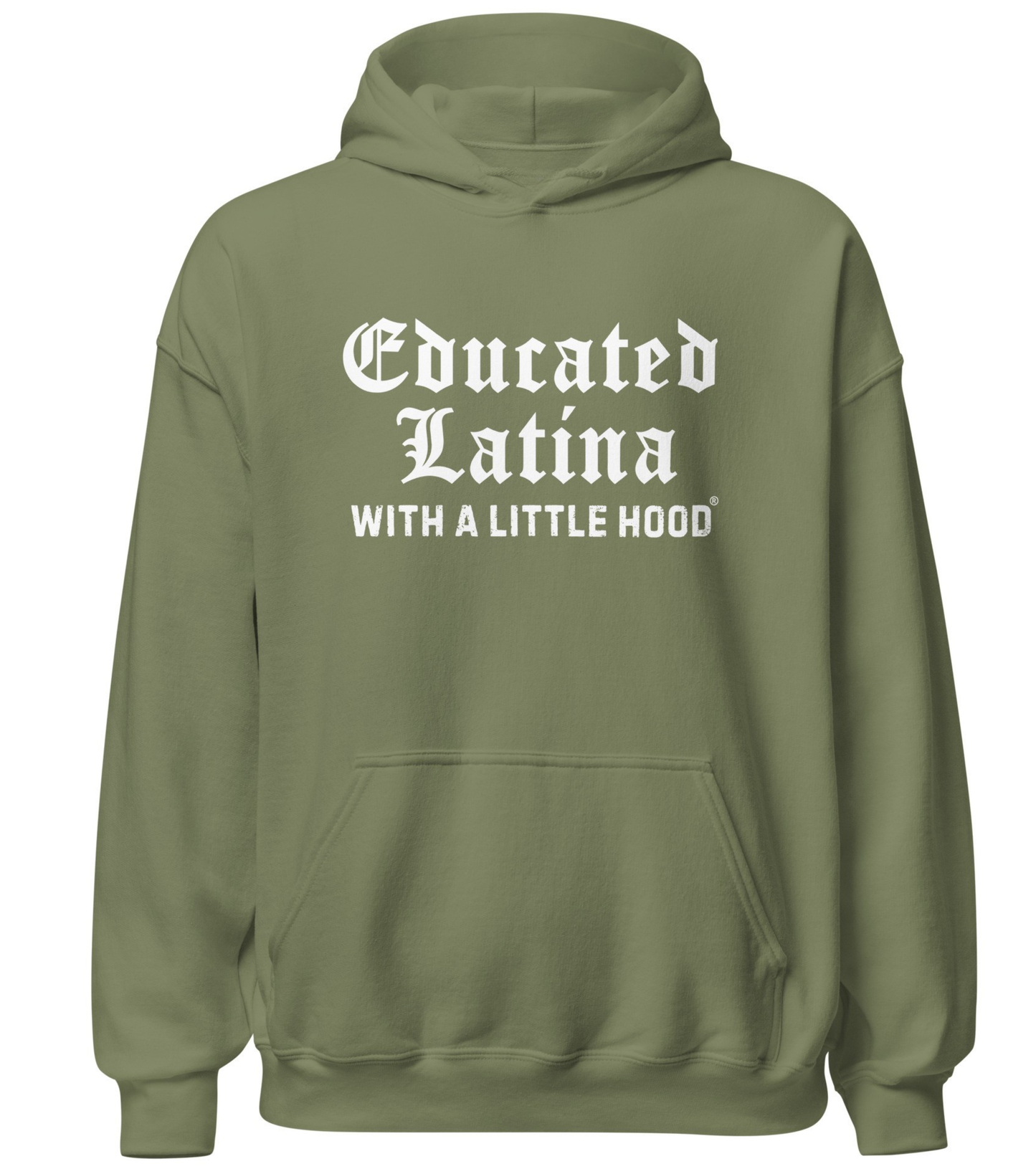 Educated Latina with a Little Hood hoodie jefa baddie ambition