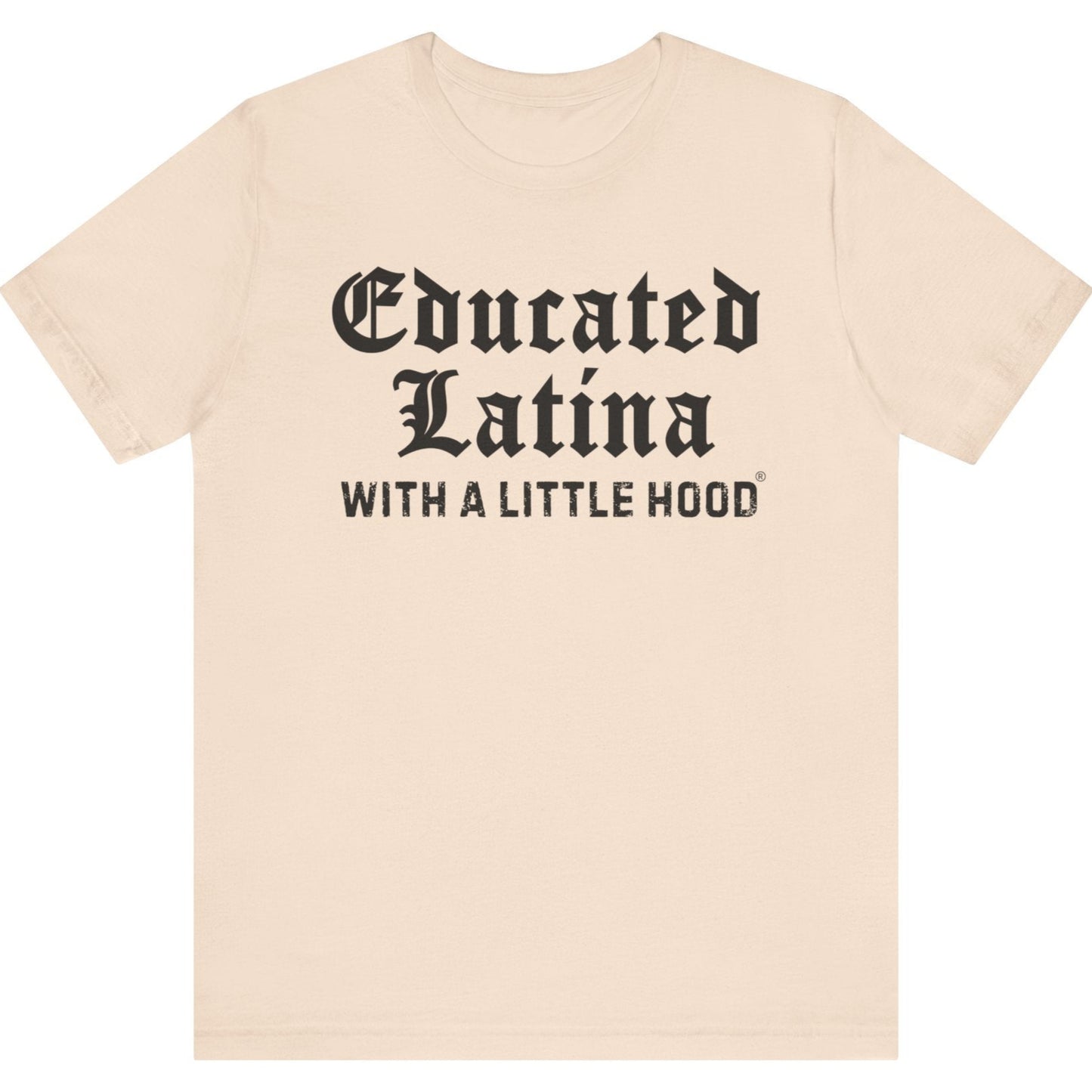 Latina grad t-shirt for women with goals hustle and confidence