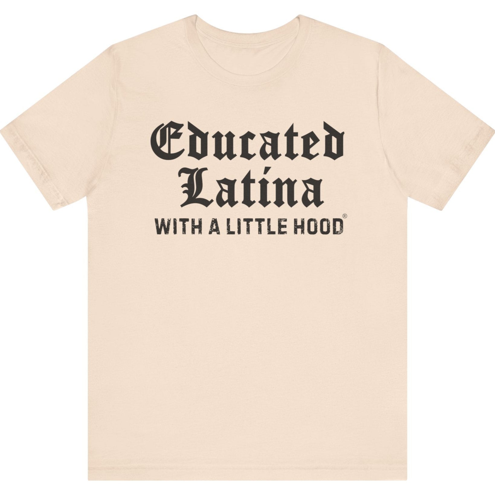 Latina grad t-shirt for women with goals hustle and confidence