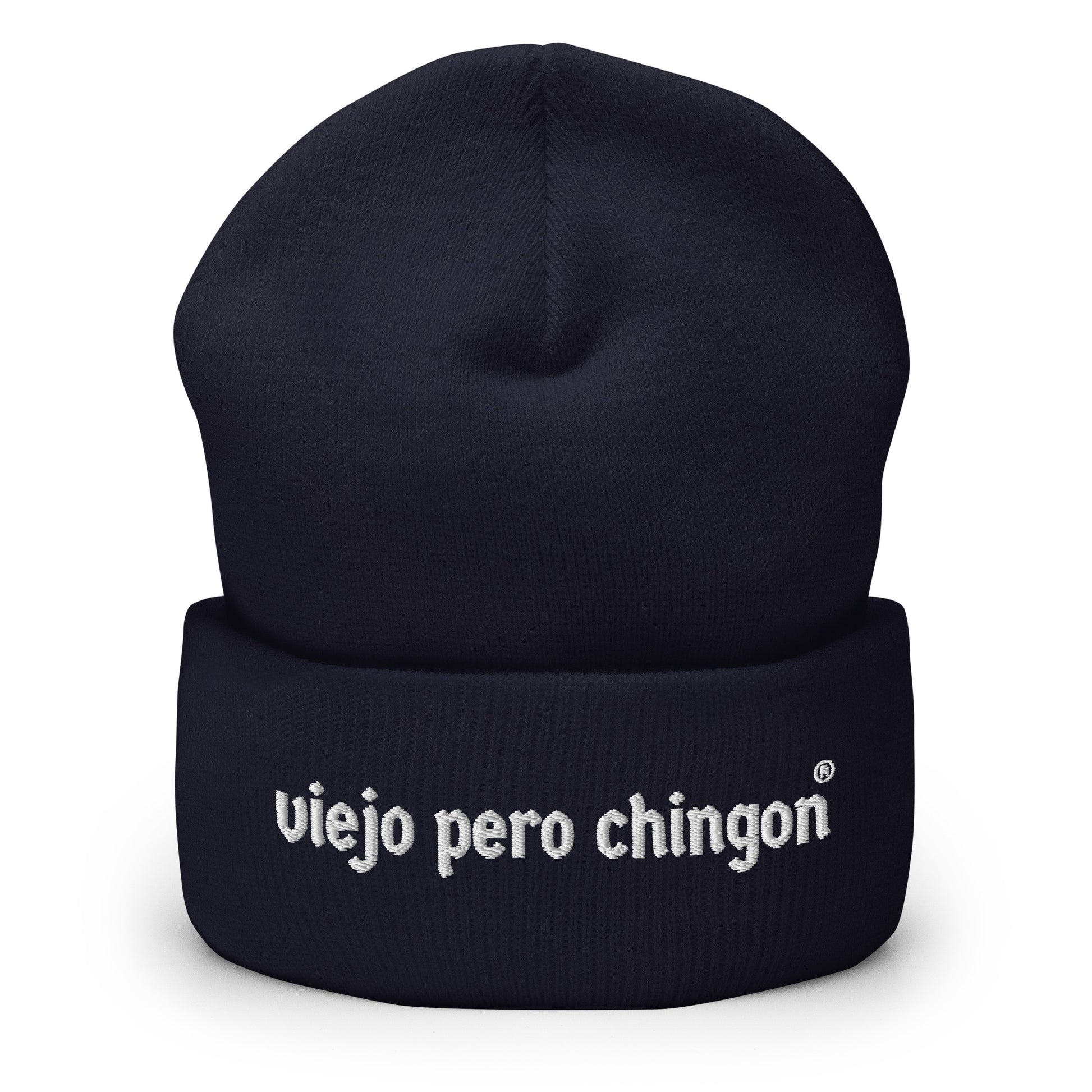 Embroidered Viejo Pero Chingon beanie for OG Latino Dad