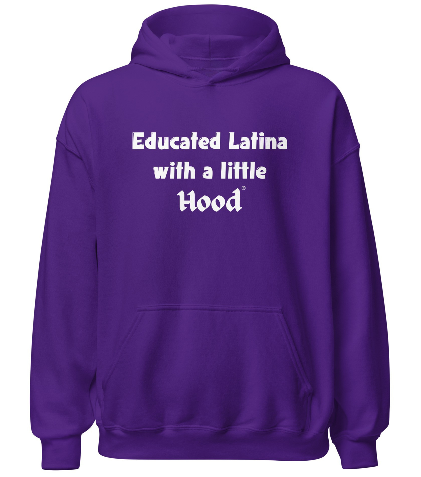 Grad Humor hoodie from Educated Latina with a Little Hood