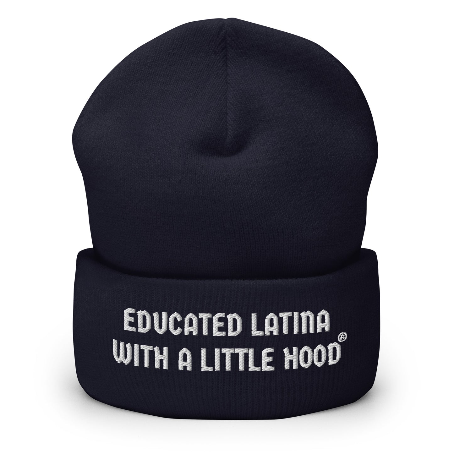 Latina empowerment beanie from Educated Latina with a Little Hood