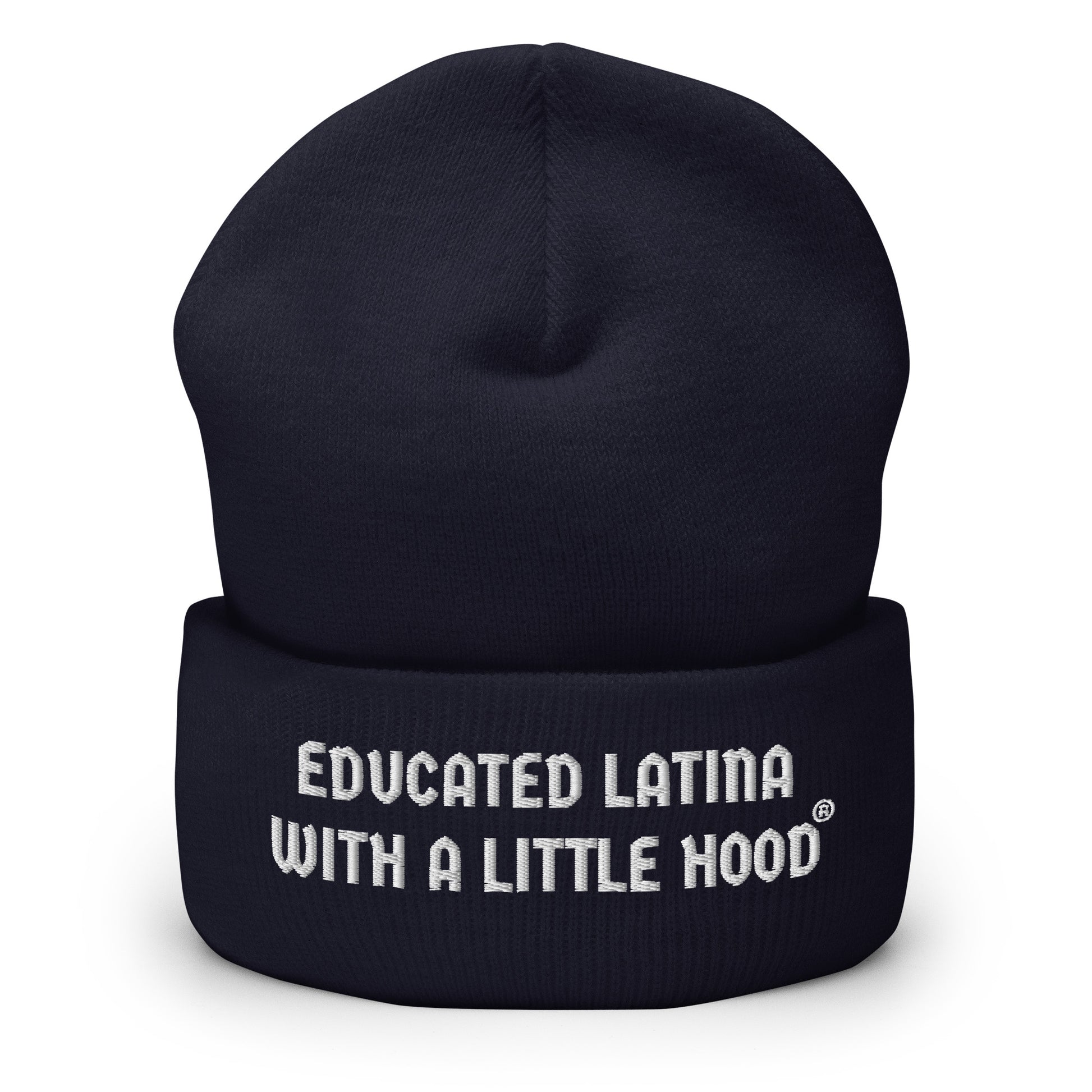 Latina empowerment beanie from Educated Latina with a Little Hood