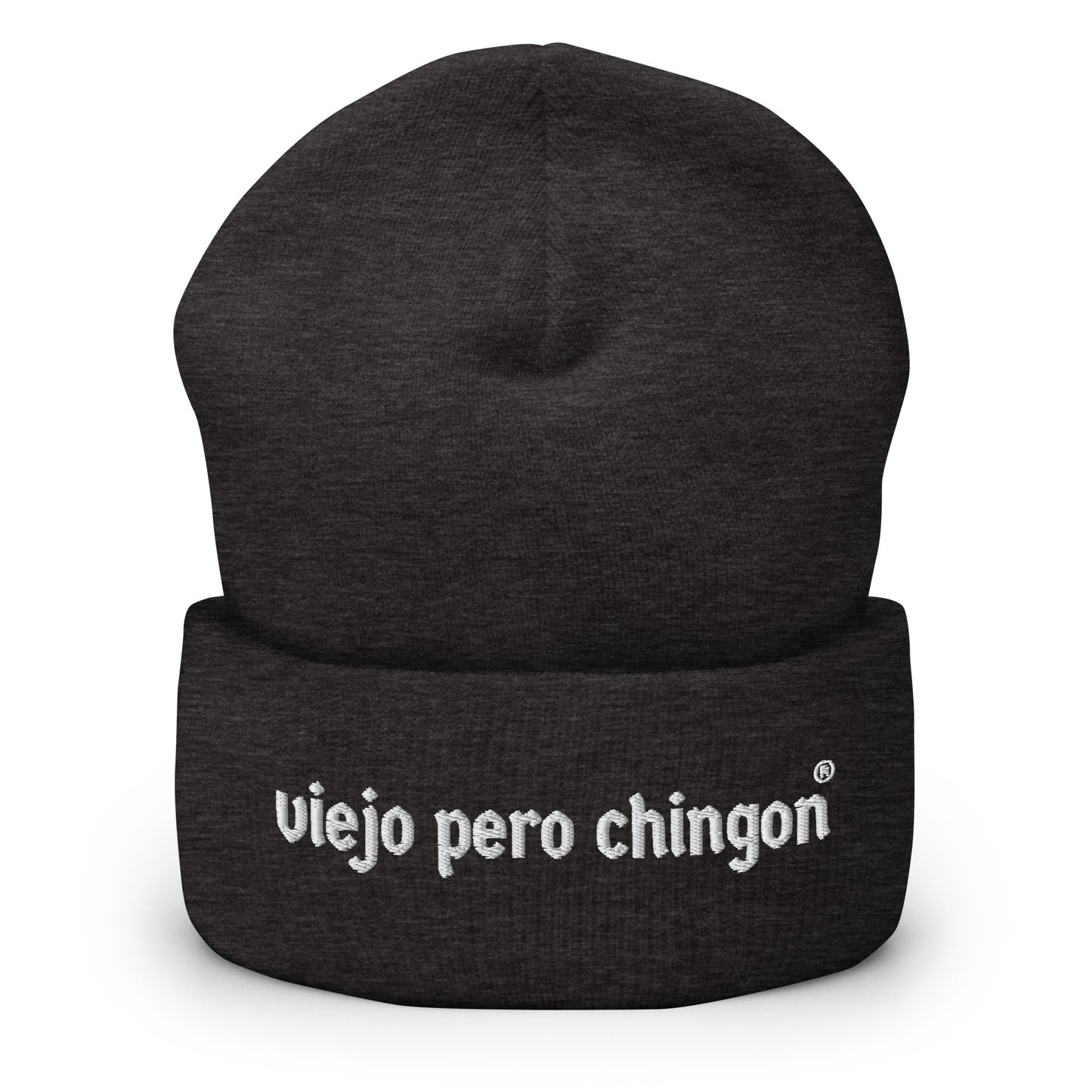 Embroidered Viejo Pero Chingon beanie for OG Latino Grandpa