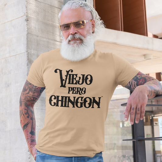 Latino OG Viejo Pero Chingon™ shirt for strong dads and abuelos