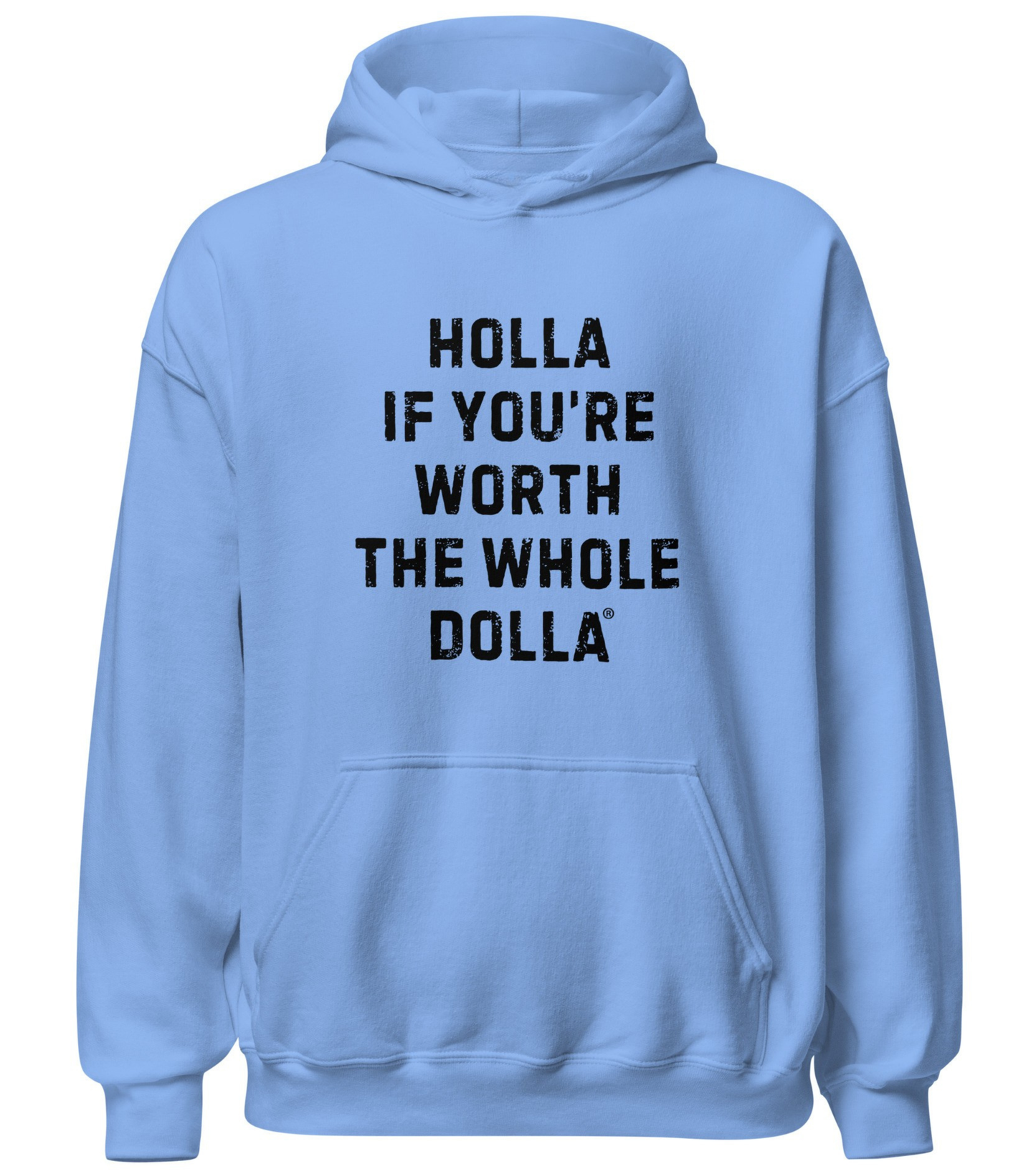 Holla If You're Worth the Whole Dolla Women's Rights Activist Hoodie