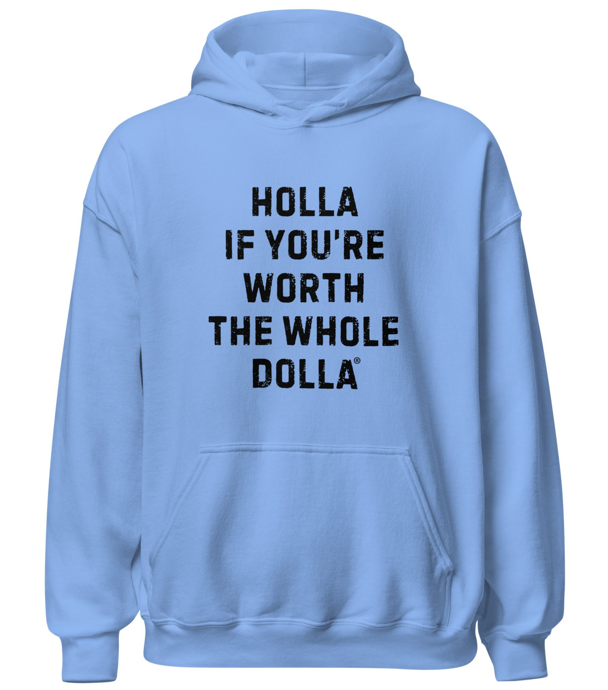 Holla If You're Worth the Whole Dolla Women's Rights Activist Hoodie